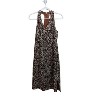DONNA MORGAN LADIES SLEEVELESS TANK ANIMAL PRINT COCKTAIL DRESS- 8